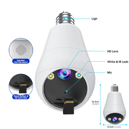 Bulb Surveillance Camera Smart