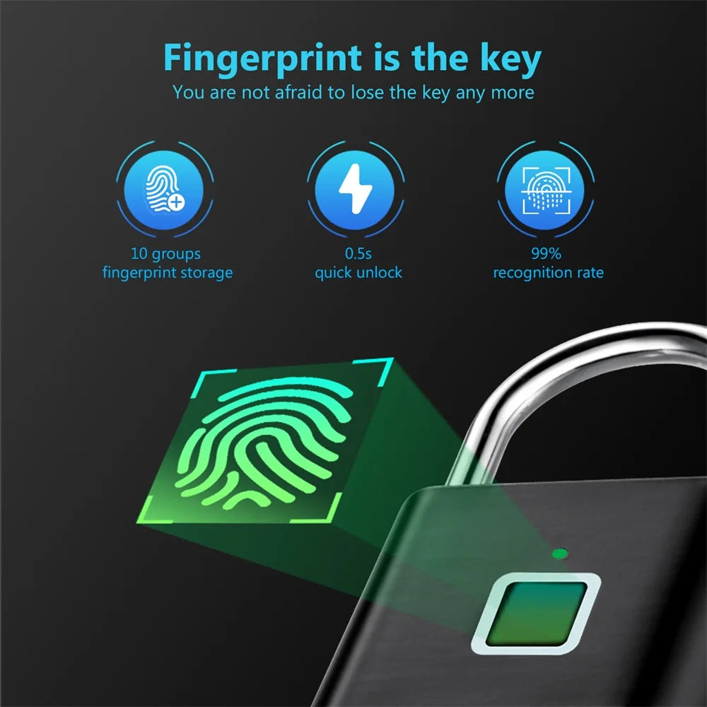 Fingerprint Lock Smart Padlock