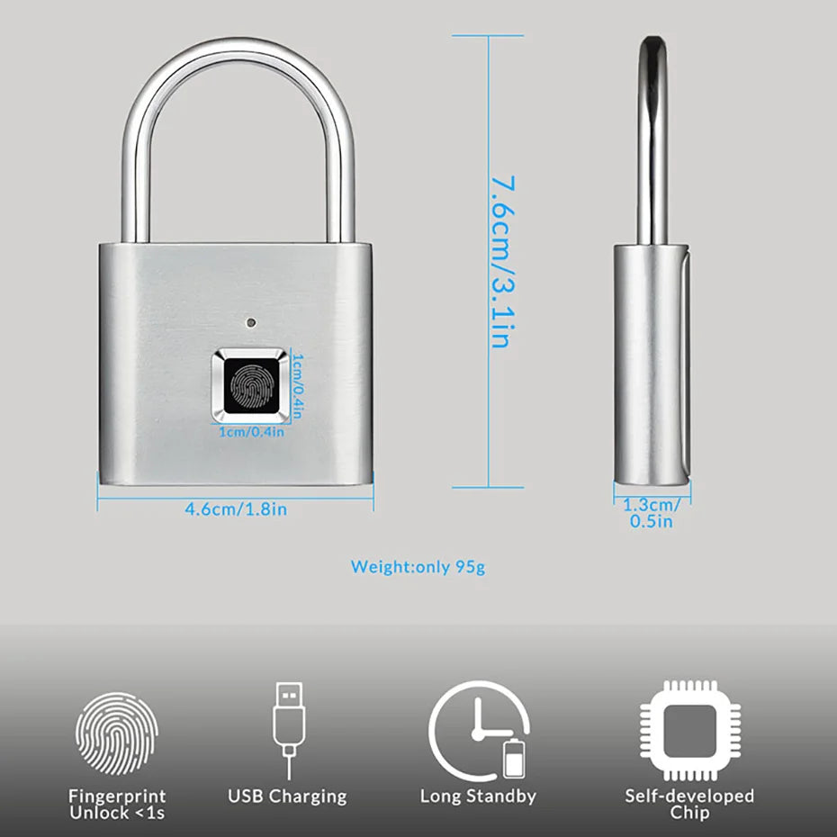 Fingerprint Lock Smart Padlock